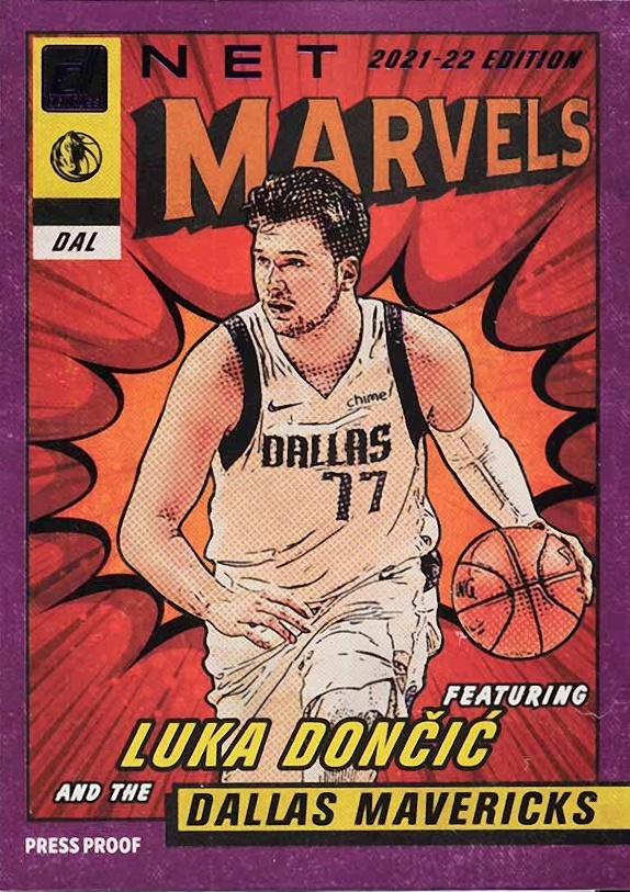 2021 Panini Donruss Net Marvels Luka Doncic #1 Basketball Card