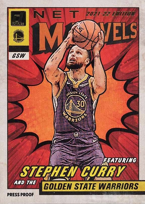 2021 Panini Donruss Net Marvels Stephen Curry #7 Basketball Card