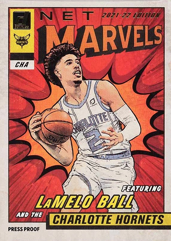 2021 Panini Donruss Net Marvels LaMelo Ball #10 Basketball Card