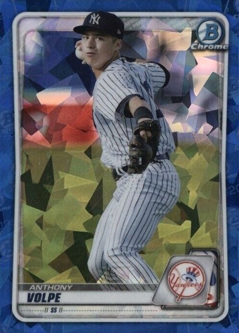 2020 Bowman Draft Chrome Sapphire Edition Anthony Volpe #BD178 Baseball Card