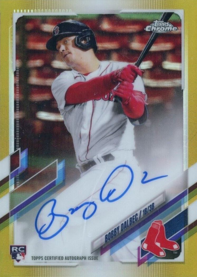 2021 Topps Chrome Rookie Autographs Bobby Dalbec #RABD Baseball Card