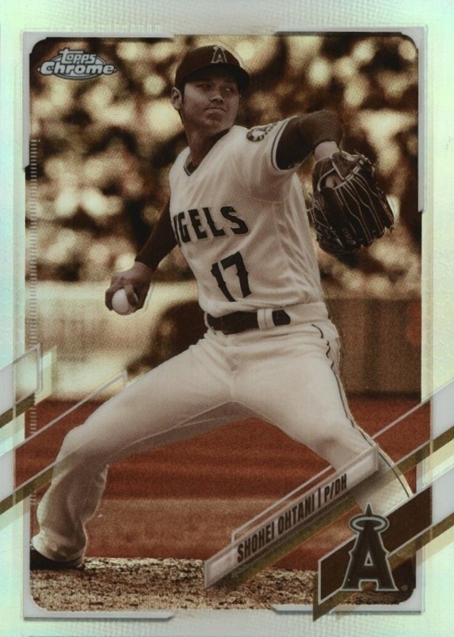 2021 Topps Chrome Shohei Ohtani #159 Baseball Card