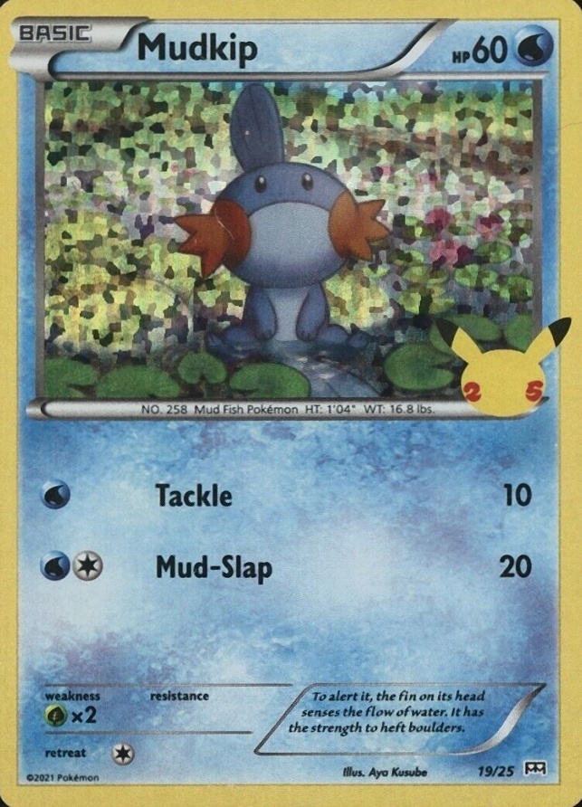 2021 Pokemon Mcdonald's Collection Mudkip-Holo #19 TCG Card