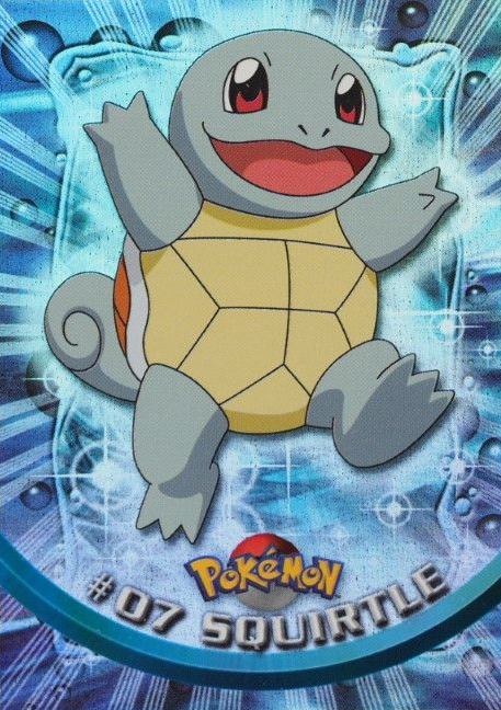 1999 Topps Pokemon TV Squirtle #7 TCG Card