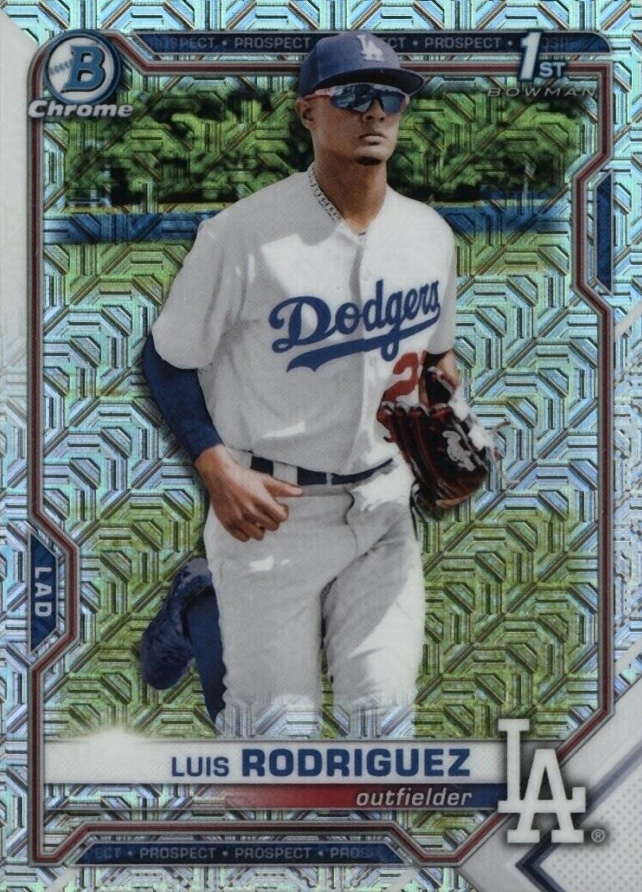 2021 Bowman Chrome Mega Box Luis Rodriguez #196 Baseball Card