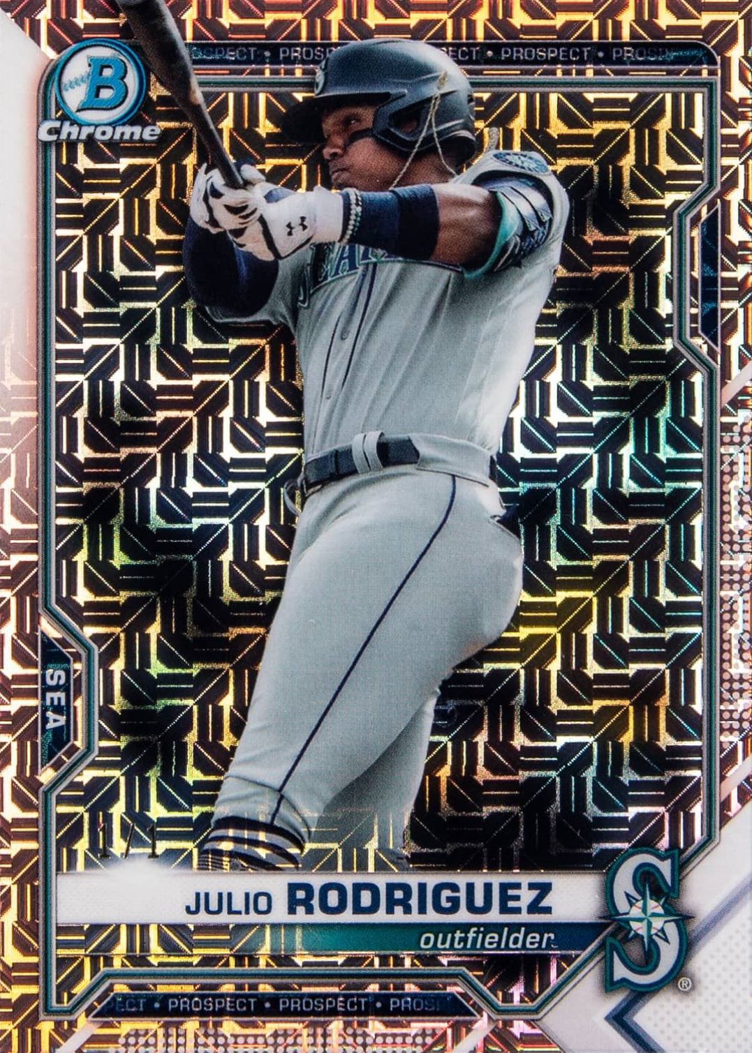 2021 Bowman Chrome Mega Box Julio Rodriguez #231 Baseball Card