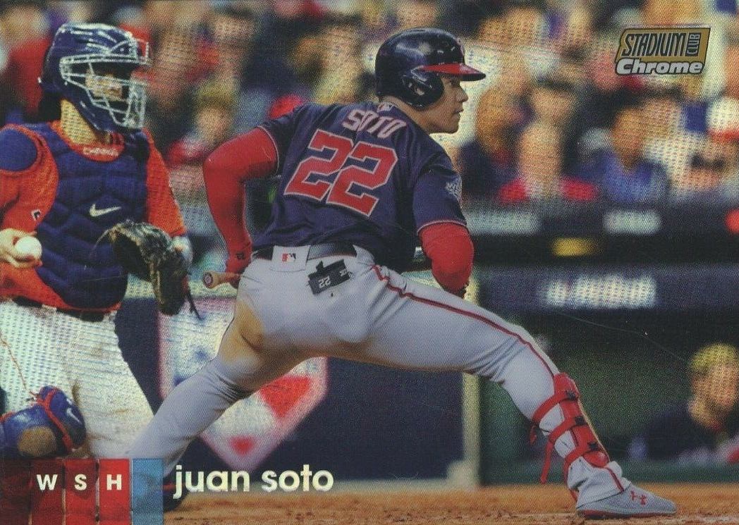 2020 Stadium Club Chrome Juan Soto #104 Baseball Card