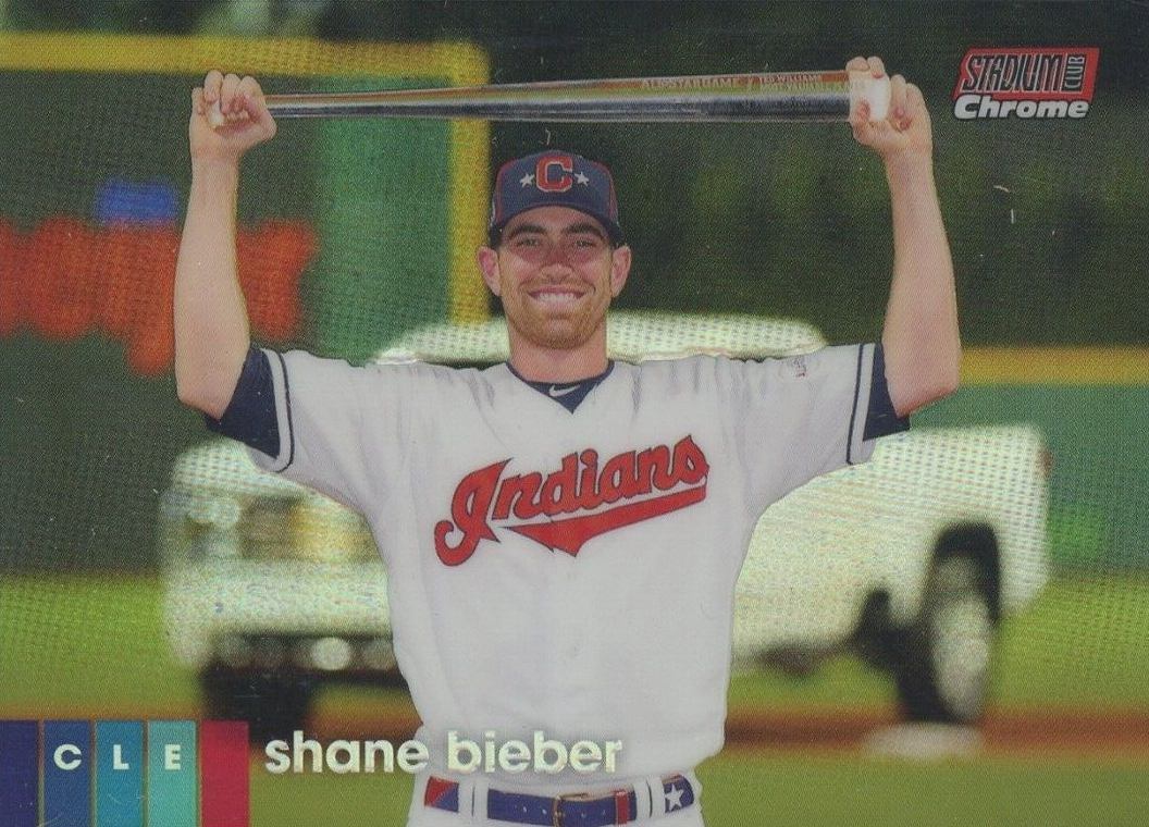 2020 Stadium Club Chrome Shane Bieber #207 Baseball Card