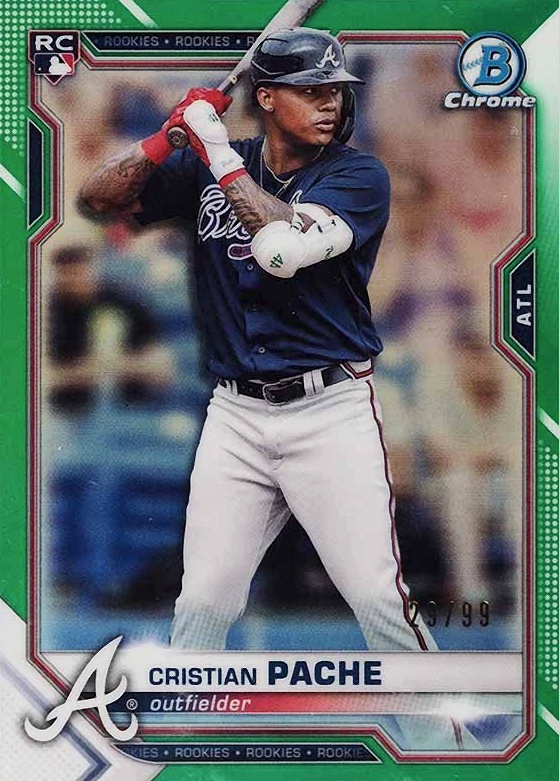 2021 Bowman Chrome Cristian Pache #69 Baseball Card