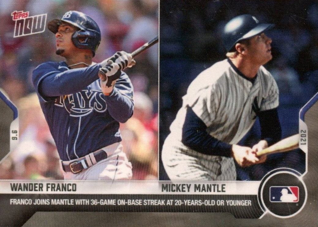 2021 Topps Now Mickey Mantle/Wander Franco #771 Baseball Card