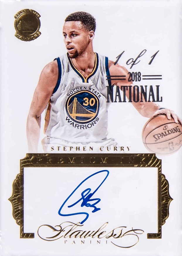 2015 Panini Flawless Premium Ink  Stephen Curry #PI-SC Basketball Card