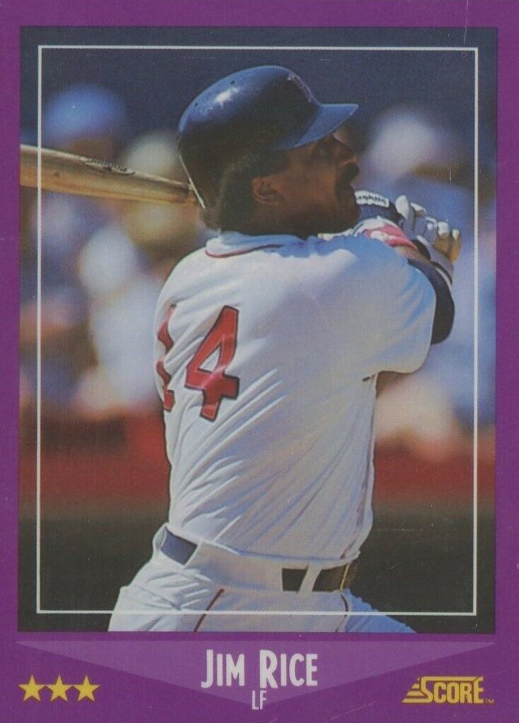 1988 Score Glossy Jim Rice #14 Baseball Card