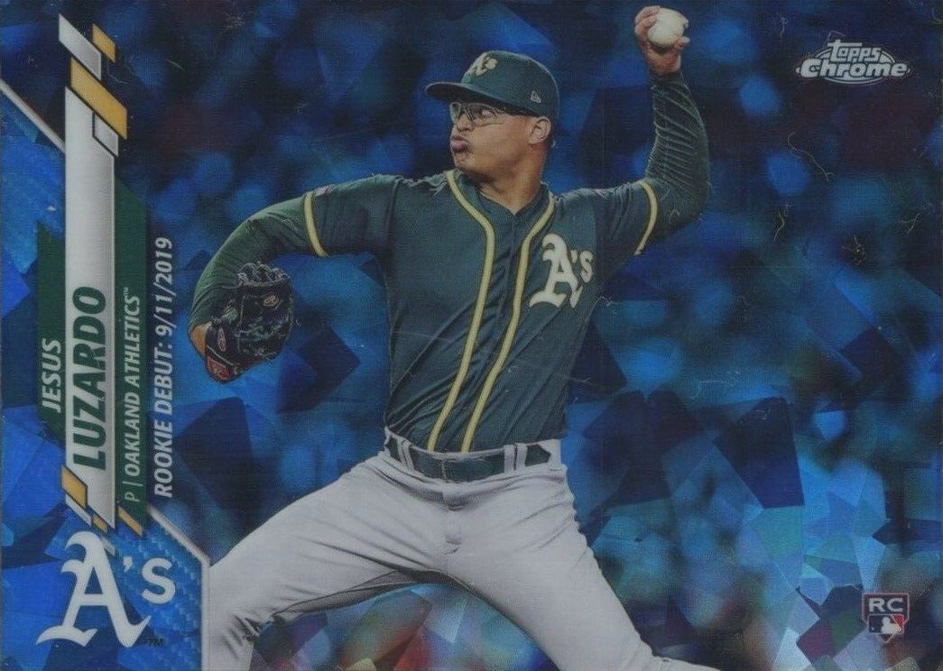 2020 Topps Chrome Update Sapphire Edition Jesus Luzardo #94 Baseball Card