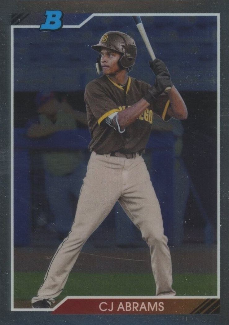 2020 Bowman Heritage Chrome Prospects CJ Abrams #CA Baseball Card