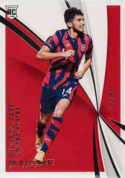 2021 Panini Immaculate Collection Ricardo Pepi #97 Soccer Card