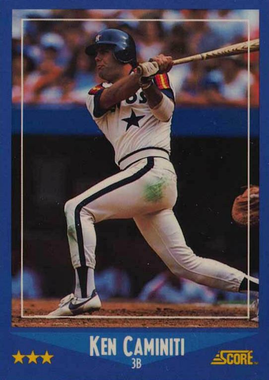 1988 Score Glossy Ken Caminiti #164 Baseball Card