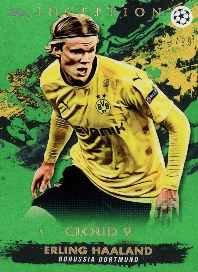 2020 Topps Inception UEFA Champions League Erling Haaland # Soccer Card