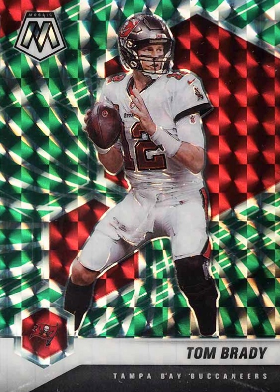 2021 Panini Mosaic Tom Brady #186 Football Card