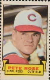 1969 Topps Stamps Pete Rose # Baseball Card