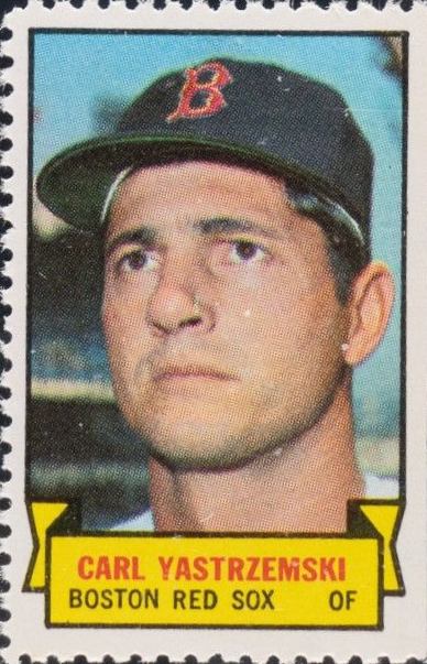 1969 Topps Stamps Carl Yastrzemski # Baseball Card