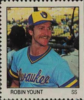 1983 Fleer Stamps Robin Yount # Baseball Card