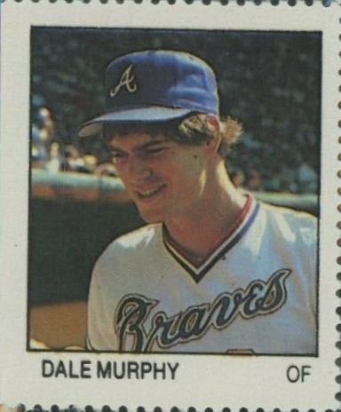 1983 Fleer Stamps Dale Murphy # Baseball Card