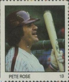 1983 Fleer Stamps Pete Rose # Baseball Card