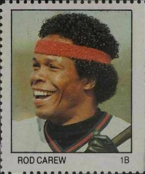 1983 Fleer Stamps Rod Carew # Baseball Card