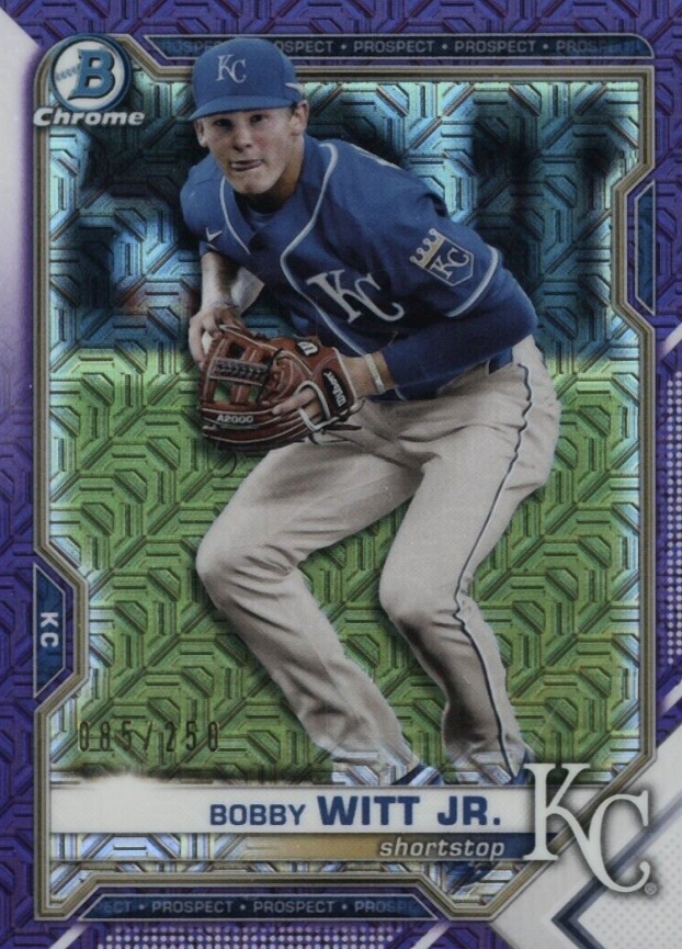 2021 Bowman Chrome Mega Box Bobby Witt Jr. #193 Baseball Card