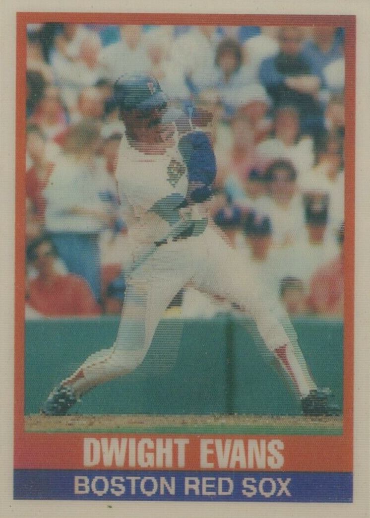 1989 Sportflics Dwight Evans #204 Baseball Card
