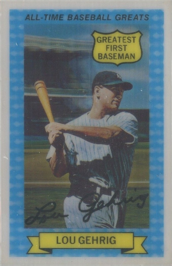 1970 Rold Gold Pretzels Lou Gehrig #13 Baseball Card