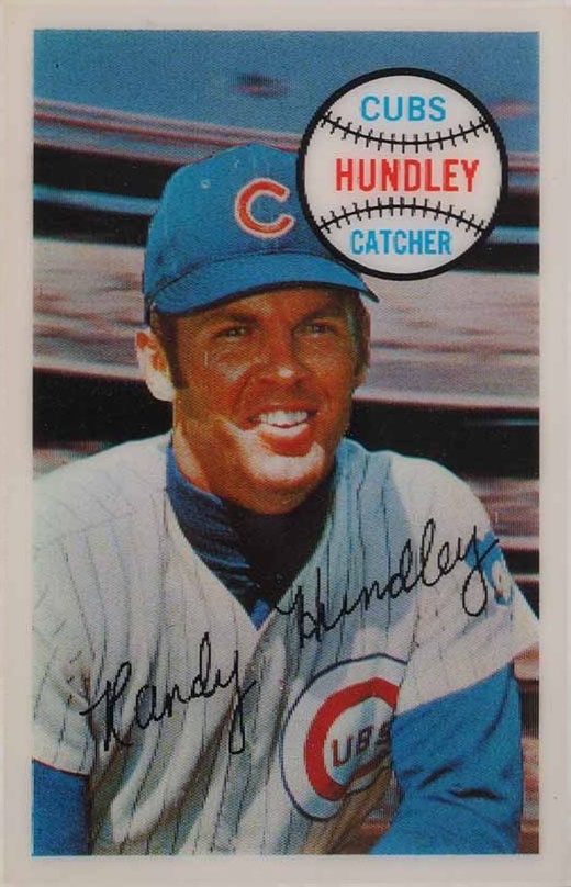 1970 Kellogg's Kelloggs Randy Hundley #31 Baseball Card