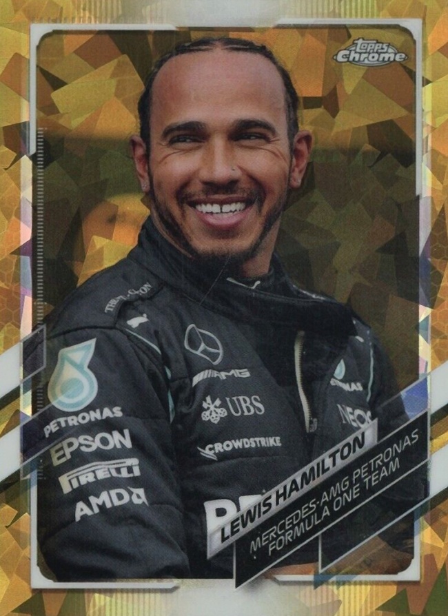 2021  Topps Chrome Formula 1 Sapphire Edition Lewis Hamilton #50 Other Sports Card