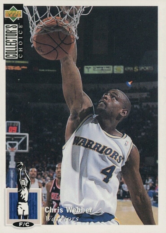 1994 Collector's Choice International Chris Webber #4 Basketball Card