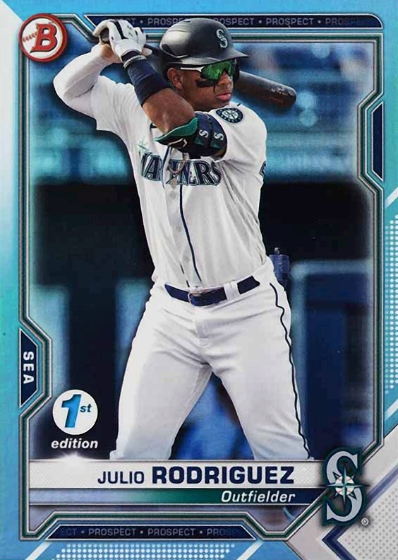 2021 Bowman 1st Edition Julio Rodriguez #BFE86 Baseball Card