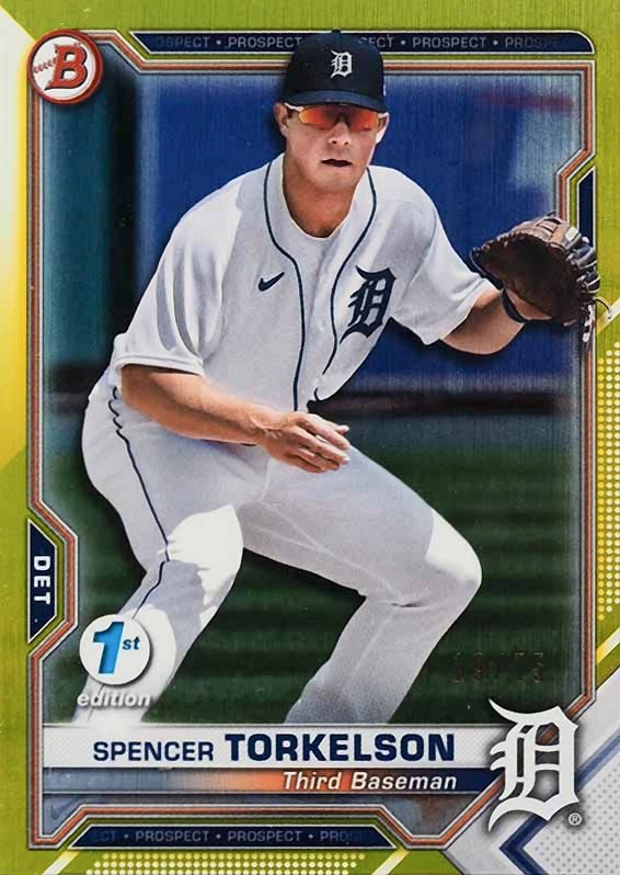 2021 Bowman 1st Edition Spencer Torkelson #BFE96 Baseball Card