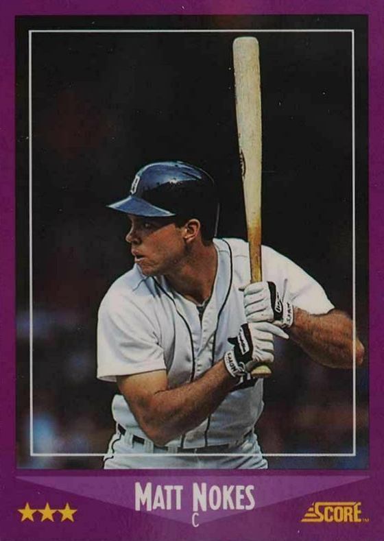 1988 Score Glossy Matt Nokes #15 Baseball Card