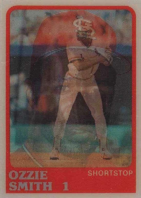 1988 Sportflics Ozzie Smith #68 Baseball Card