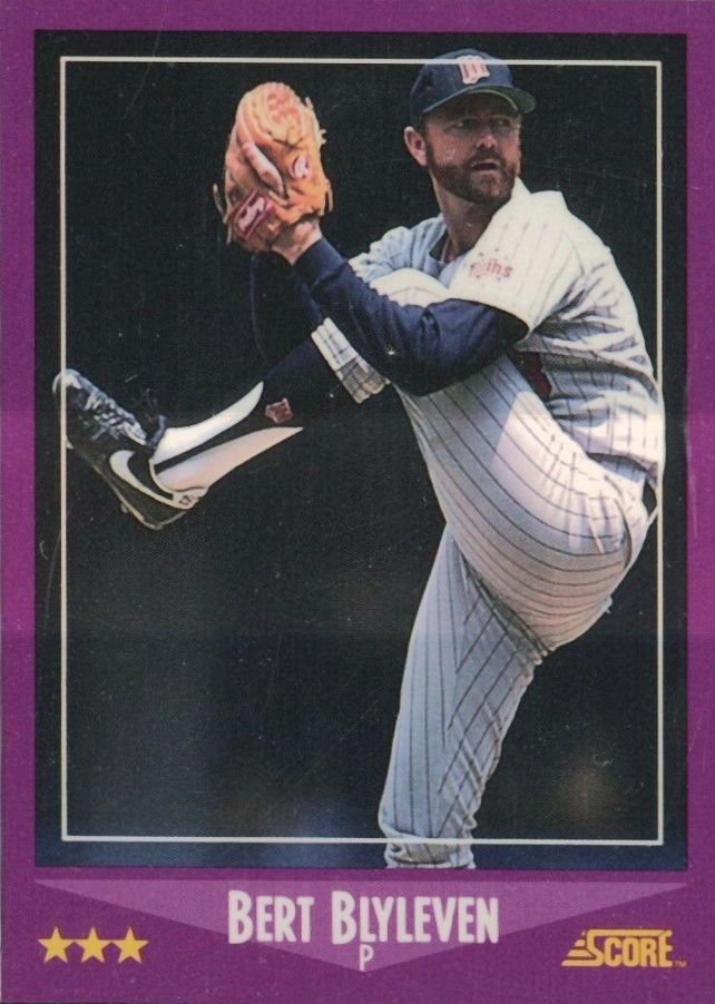 1988 Score Glossy Bert Blylevenq #90 Baseball Card
