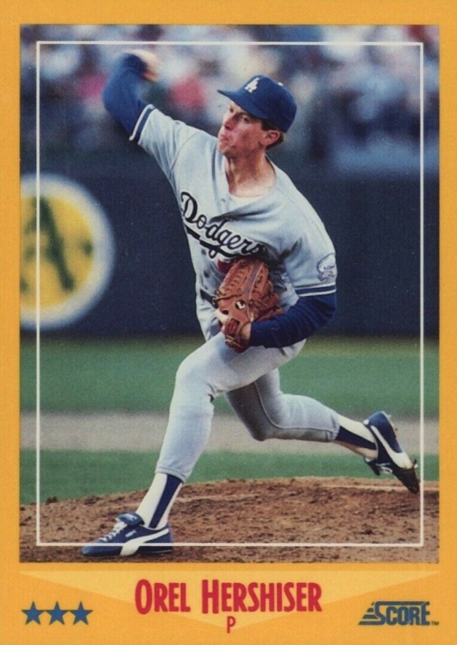 1988 Score Glossy Orel Hershiser #470 Baseball Card