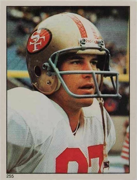 1981 Topps Stickers Dwight Clark #255 Football Card