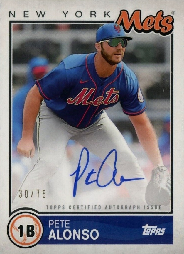 2020 Topps Brooklyn Collection Autographs Pete Alonso #PAL Baseball Card