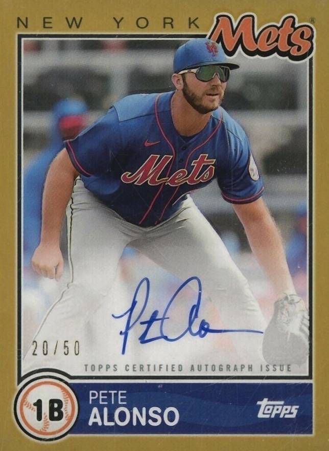 2020 Topps Brooklyn Collection Autographs Pete Alonso #PAL Baseball Card