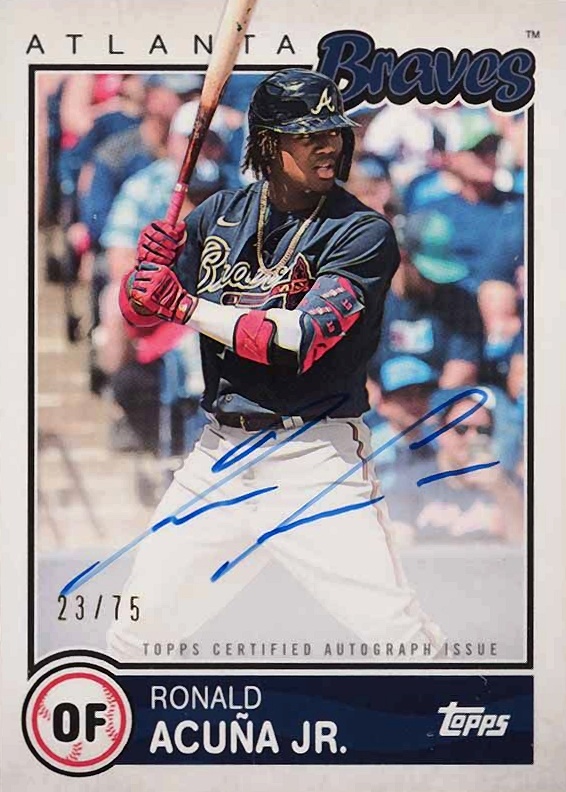 2020 Topps Brooklyn Collection Autographs Ronald Acuna Jr. #RAJ Baseball Card