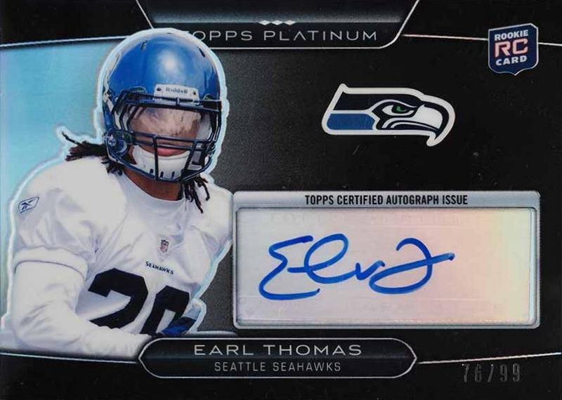 2010 Topps Platinum Earl Thomas #59 Football Card