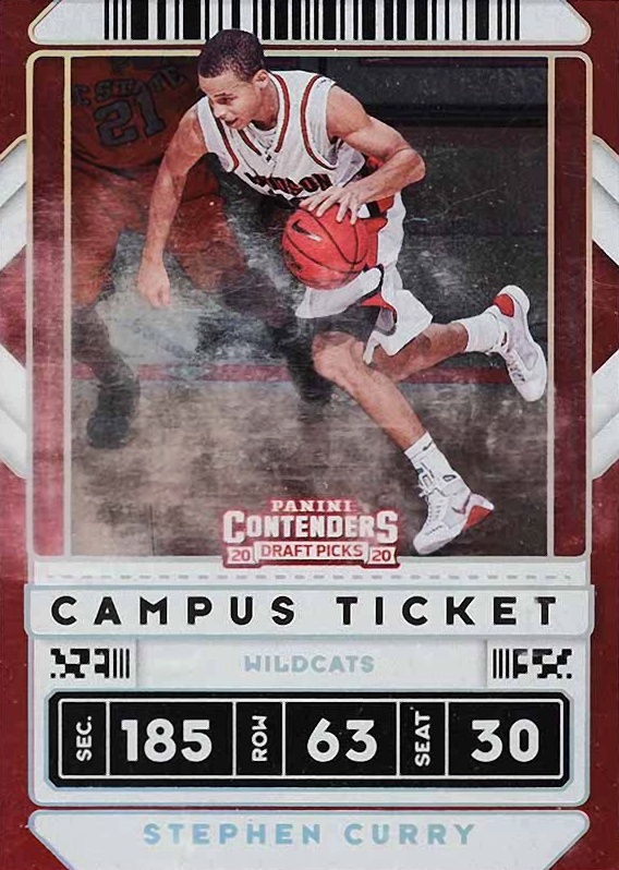 2020 Panini Contenders Draft Picks Stephen Curry #1 Basketball Card