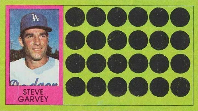 1981 Topps Scratch-Offs Steve Garvey #56 Baseball Card