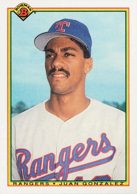 1990 Bowman Juan Gonzalez #492 Baseball Card