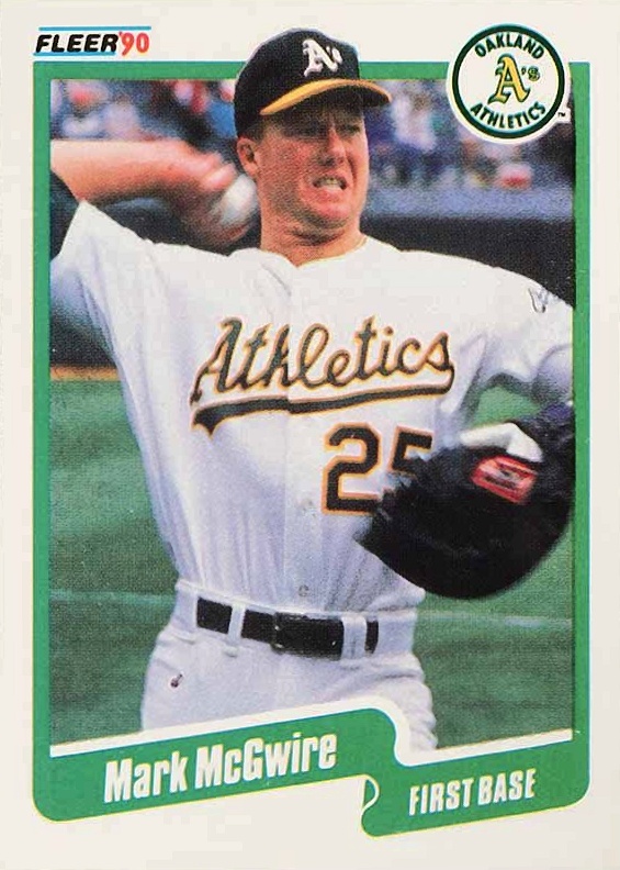 1990 Fleer Mark McGwire #15 Baseball Card