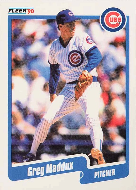 1990 Fleer Greg Maddux #37 Baseball Card